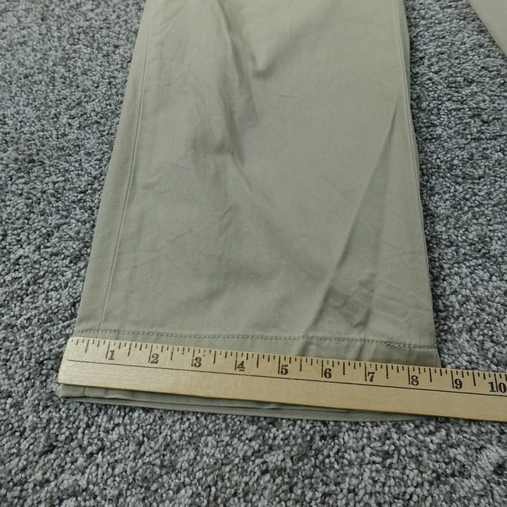 VTG Polo Ralph Lauren Pants Mens 35X30 Beige Brown Preston Chino Trouser Pony